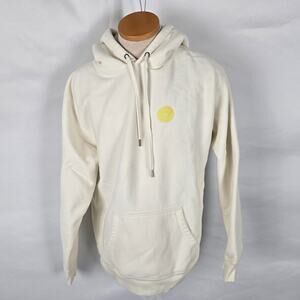 Human Kind Hoodie Women's XL Ivory Heavyweight "Have A Good Time" Drawstring